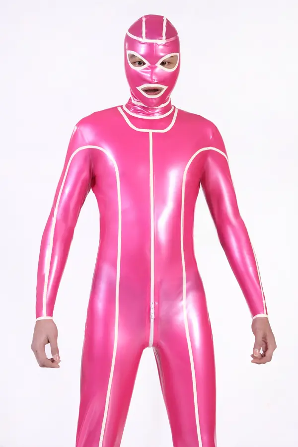 Latex Mens Gyro-Gimp Hooded Catsuit Latex Mens Gyro-Gimp Hooded Catsuit