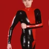 Latex Mens Heavy Duty Brand Name Hooded Drysuit Diving Suit Catsuit