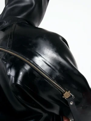 Latex Mens Heavy Duty Brand Name Hooded Drysuit Diving Suit Catsuit