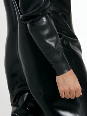 Latex Mens Heavy Duty Brand Name Hooded Drysuit Diving Suit Catsuit