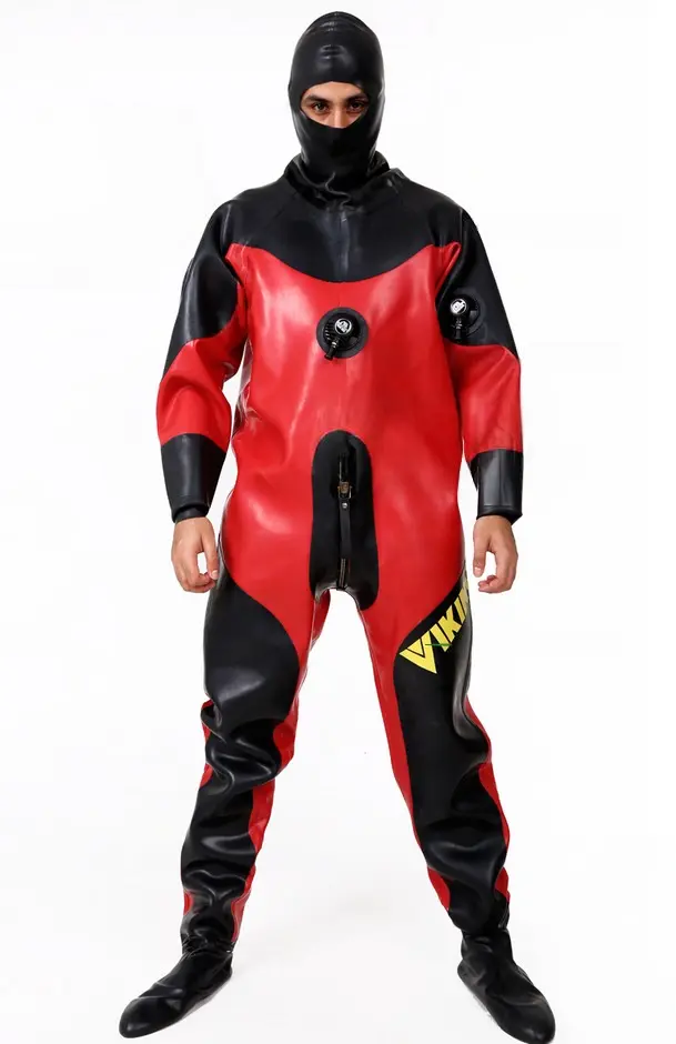 Latex Mens Heavy Duty Brand Name Hooded Drysuit Diving Suit Version 2 Catsuit Latex Mens Heavy Duty Brand Name Hooded Drysuit Diving Suit Version 2 Catsuit