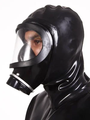 Latex Mens Heavy-Duty Hazmat Suit Catsuit