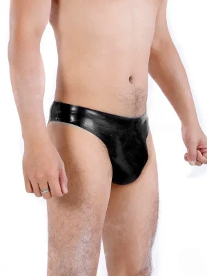 Latex Mens High-Cut Swimwear Briefs Latex Mens High-Cut Swimwear Briefs