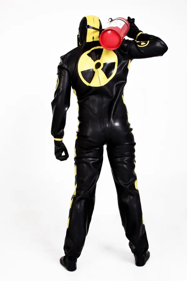 Latex Mens Industrial Heavy-Duty Hazmat Safety Protection Suit Catsuit Latex Mens Industrial Heavy-Duty Hazmat Safety Protection Suit Catsuit