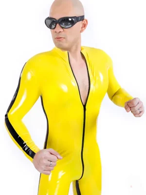 Latex Mens Martial Arts Bruce Lee Style Catsuit Latex Mens Martial Arts Bruce Lee Style Catsuit