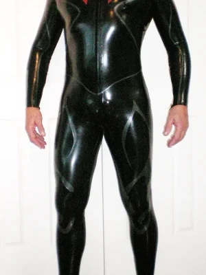 Latex Mens Meridian Front Zipper Catsuit Latex Mens Meridian Front Zipper Catsuit