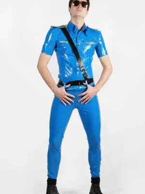Latex Mens Military Style Uniform Pants Latex Mens Military Style Uniform Pants
