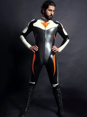 Latex Mens MotoGP Biker Catsuit Version 4