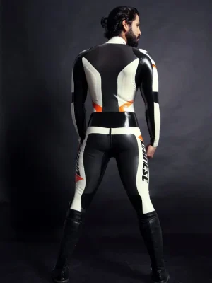 Latex Mens MotoGP Biker Catsuit Version 4