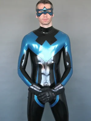 Latex Mens Nightwinger Back Zipper Catsuit Latex Mens Nightwinger Back Zipper Catsuit
