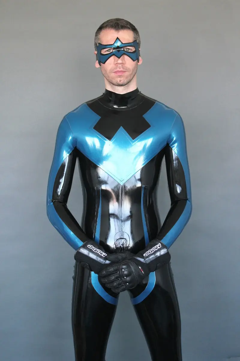 Latex Mens Nightwinger Back Zipper Catsuit Latex Mens Nightwinger Back Zipper Catsuit