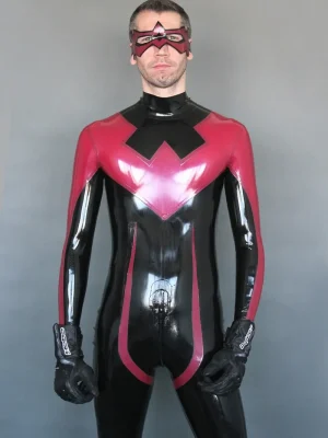 Latex Mens Nightwinger Back Zipper Catsuit Latex Mens Nightwinger Back Zipper Catsuit