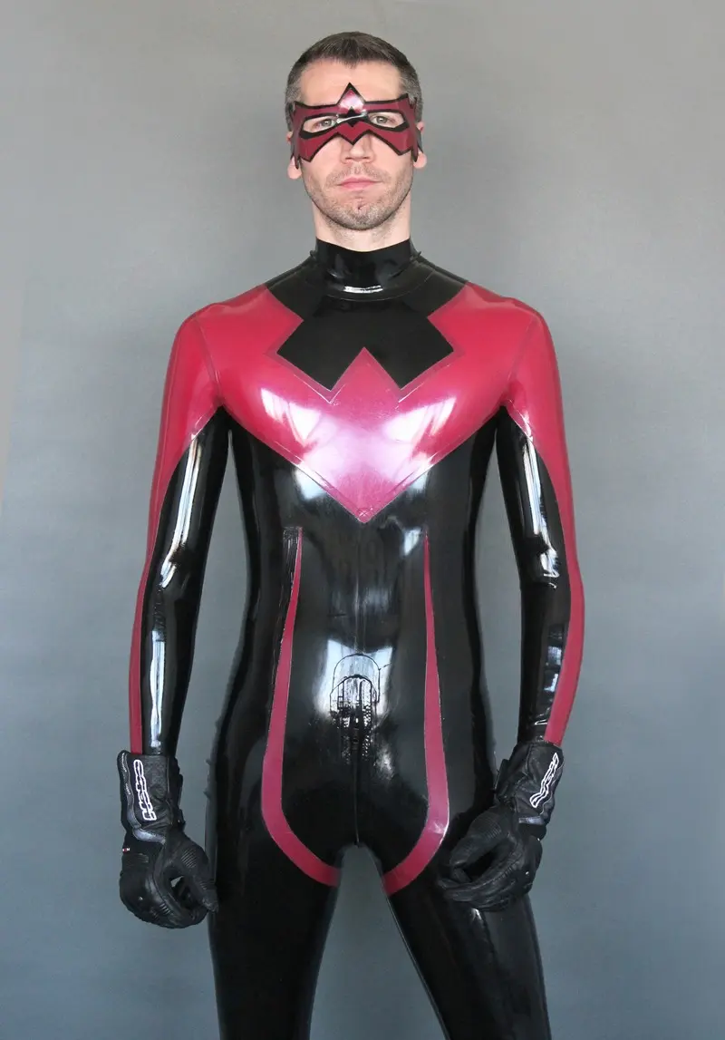 Latex Mens Nightwinger Back Zipper Catsuit Latex Mens Nightwinger Back Zipper Catsuit