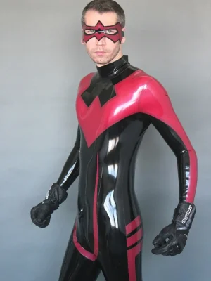 Latex Mens Nightwinger Back Zipper Catsuit Latex Mens Nightwinger Back Zipper Catsuit
