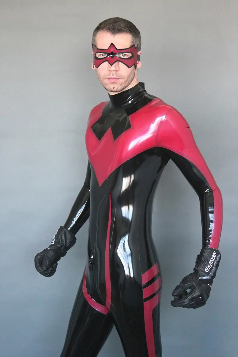Latex Mens Nightwinger Back Zipper Catsuit Latex Mens Nightwinger Back Zipper Catsuit