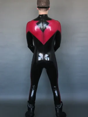 Latex Mens Nightwinger Back Zipper Catsuit Latex Mens Nightwinger Back Zipper Catsuit