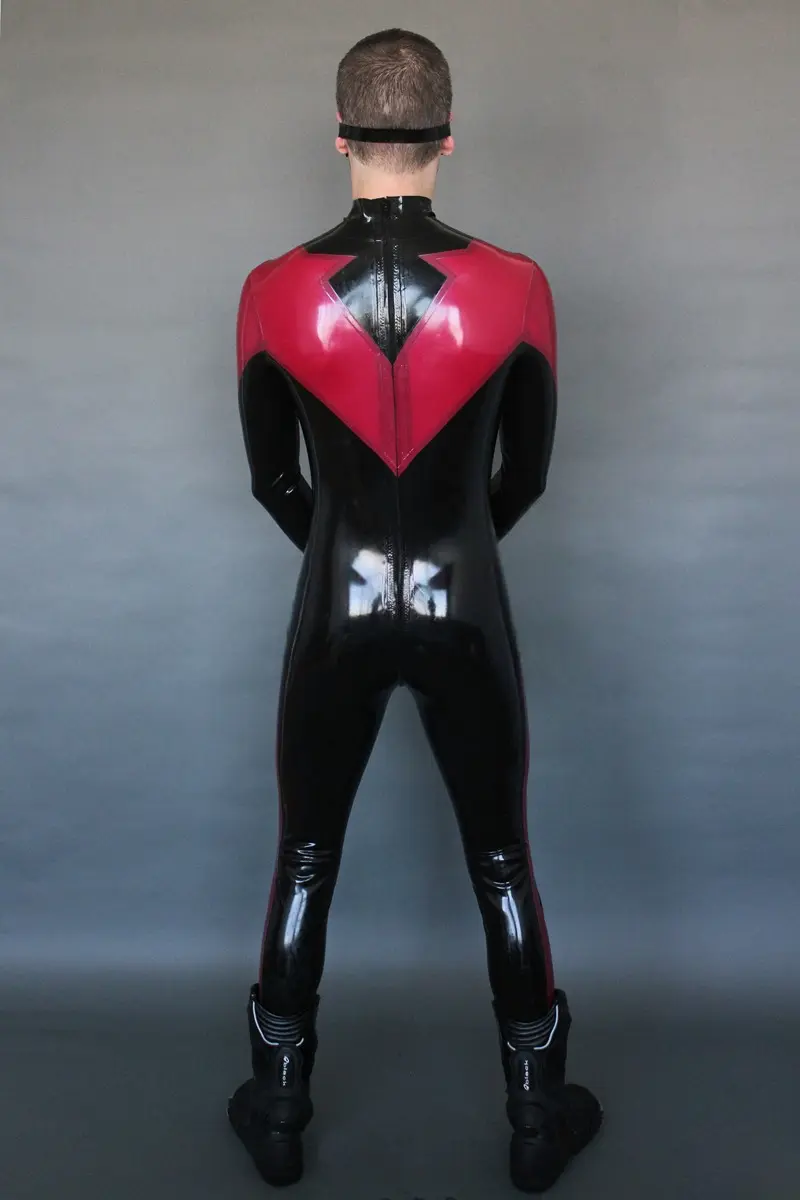 Latex Mens Nightwinger Back Zipper Catsuit Latex Mens Nightwinger Back Zipper Catsuit