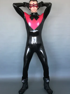 Latex Mens Nightwinger Back Zipper Catsuit Latex Mens Nightwinger Back Zipper Catsuit