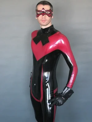 Latex Mens Nightwinger Back Zipper Catsuit Latex Mens Nightwinger Back Zipper Catsuit