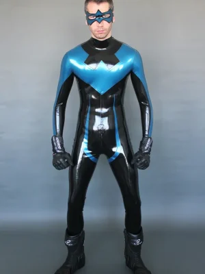 Latex Mens Nightwinger Back Zipper Catsuit Latex Mens Nightwinger Back Zipper Catsuit