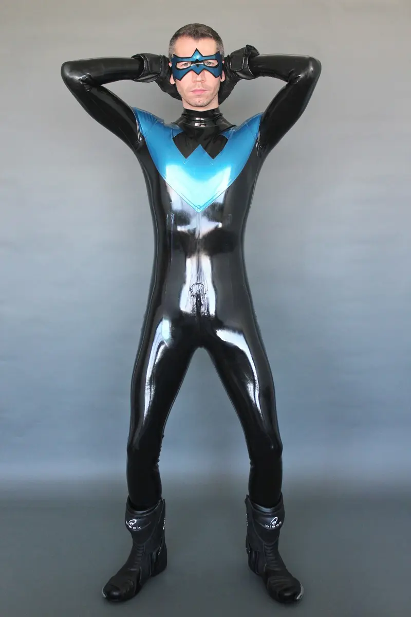 Latex Mens Nightwinger Back Zipper Catsuit Latex Mens Nightwinger Back Zipper Catsuit