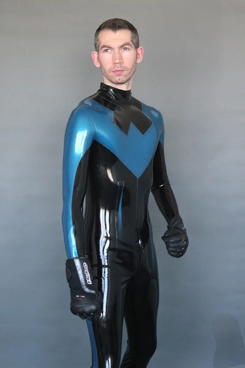 Latex Mens Nightwinger Back Zipper Catsuit Latex Mens Nightwinger Back Zipper Catsuit