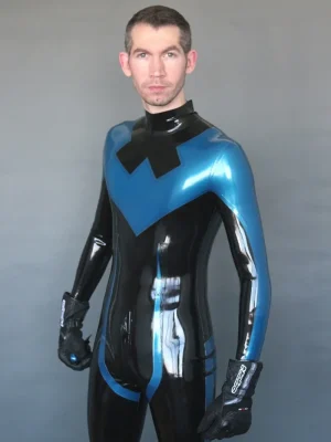 Latex Mens Nightwinger Back Zipper Catsuit Latex Mens Nightwinger Back Zipper Catsuit