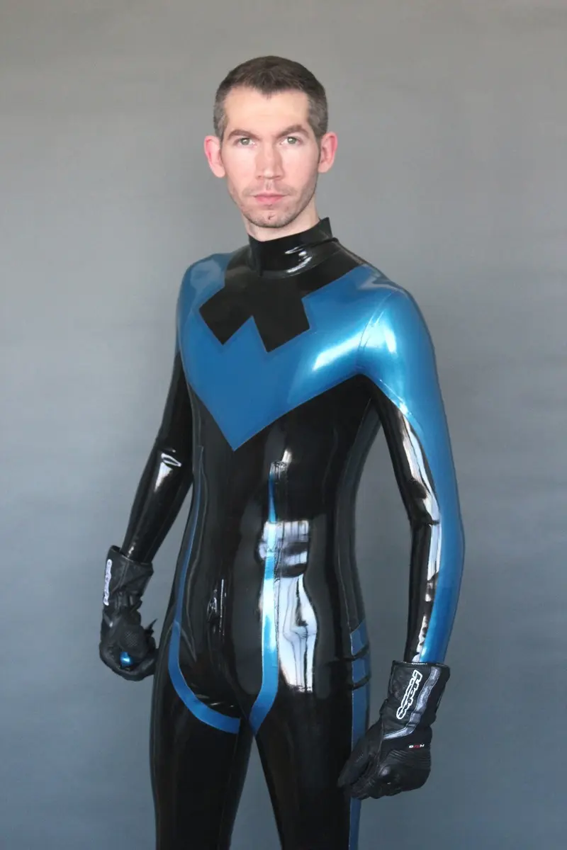 Latex Mens Nightwinger Back Zipper Catsuit Latex Mens Nightwinger Back Zipper Catsuit
