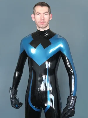 Latex Mens Nightwinger Back Zipper Catsuit Latex Mens Nightwinger Back Zipper Catsuit