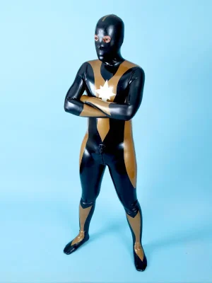 Latex Mens Octagrama Total Body Gimp Catsuit Latex Mens Octagrama Total Body Gimp Catsuit