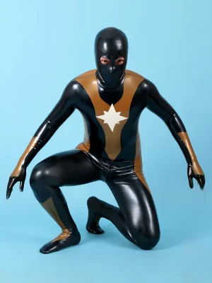 Latex Mens Octagrama Total Body Gimp Catsuit Latex Mens Octagrama Total Body Gimp Catsuit