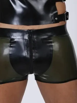 Latex Mens Pouch-Fronted Shorts Latex Mens Pouch-Fronted Shorts
