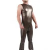 Latex Mens Regulus Hooded Front Zipper Catsuit