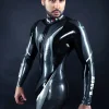 Latex Mens Rubik Hooded Raincoat