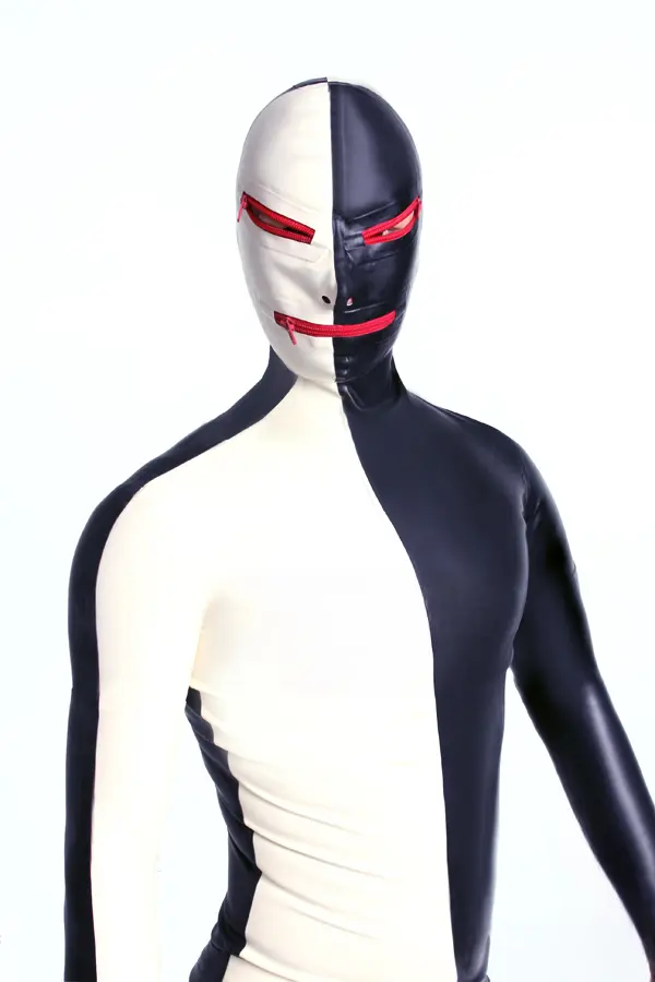 Latex Mens Same Both Ways Gimp Catsuit With Codpiece Latex Mens Same Both Ways Gimp Catsuit With Codpiece