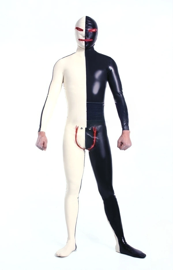 Latex Mens Same Both Ways Gimp Catsuit With Codpiece Latex Mens Same Both Ways Gimp Catsuit With Codpiece