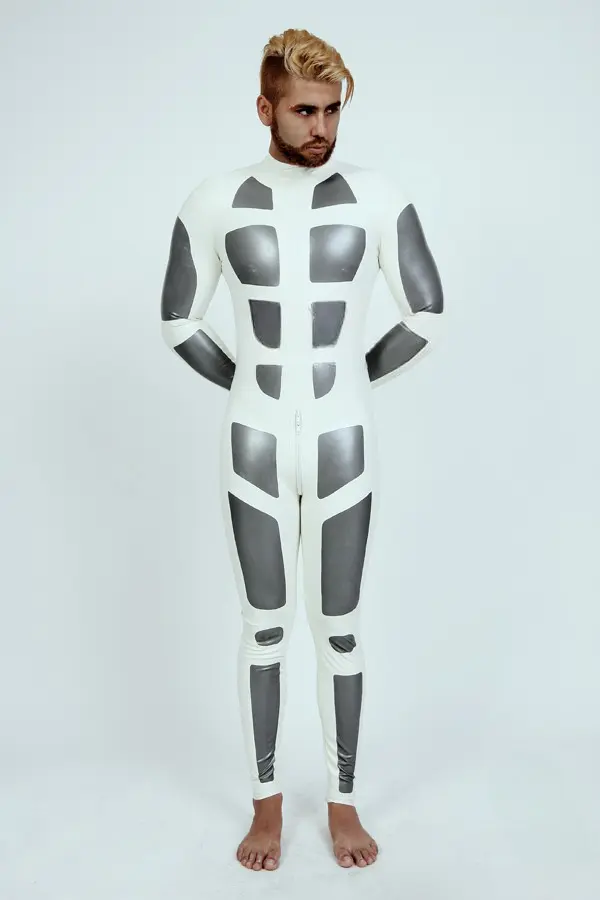 Latex Mens Sci-Fi Zipperless Neck Entry Catsuit Latex Mens Sci-Fi Zipperless Neck Entry Catsuit