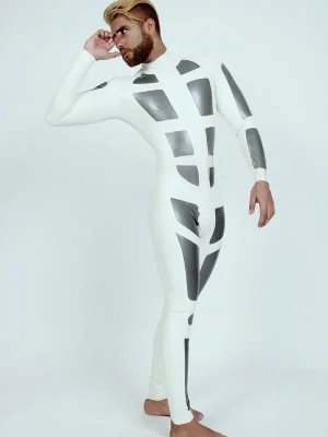 Latex Mens Sci-Fi Zipperless Neck Entry Catsuit Latex Mens Sci-Fi Zipperless Neck Entry Catsuit
