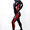 Latex Mens Show-Off Two-Color Sleeveless Catsuit