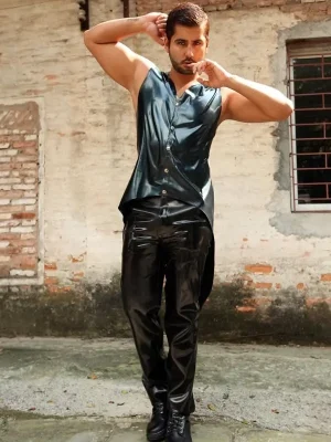 Latex Mens Sleeveless Tailcoat Latex Mens Sleeveless Tailcoat