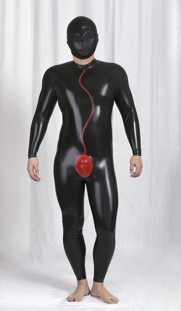 Latex Mens Spermaceti Back Zipper Catsuit Latex Mens Spermaceti Back Zipper Catsuit