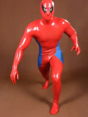Latex Mens Spider-Man Streaker Total Coverage Catsuit Latex Mens Spider-Man Streaker Total Coverage Catsuit