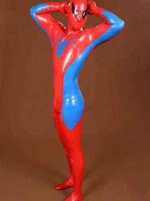 Latex Mens Spider-Man Streaker Total Coverage Catsuit Latex Mens Spider-Man Streaker Total Coverage Catsuit