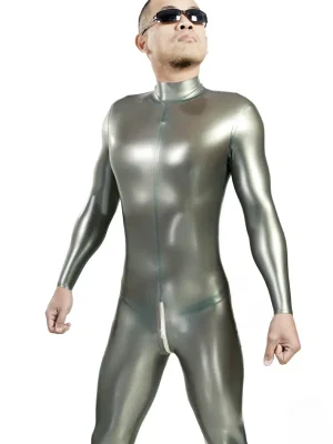 Latex Mens Standard Back Zipper Catsuit