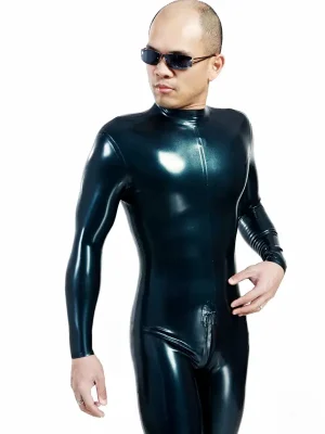 Latex Mens Standard Back Zipper Catsuit