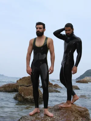 Latex Mens Standard Front Zipper Catsuit Latex Mens Standard Front Zipper Catsuit