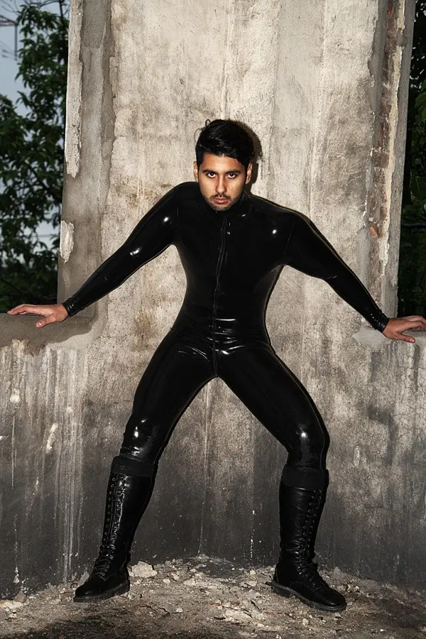 Latex Mens Standard Front Zipper Catsuit Latex Mens Standard Front Zipper Catsuit