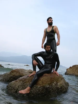 Latex Mens Standard Front Zipper Catsuit Latex Mens Standard Front Zipper Catsuit