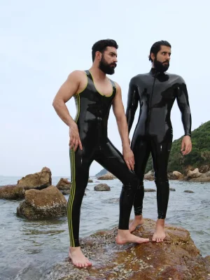 Latex Mens Standard Front Zipper Catsuit Latex Mens Standard Front Zipper Catsuit