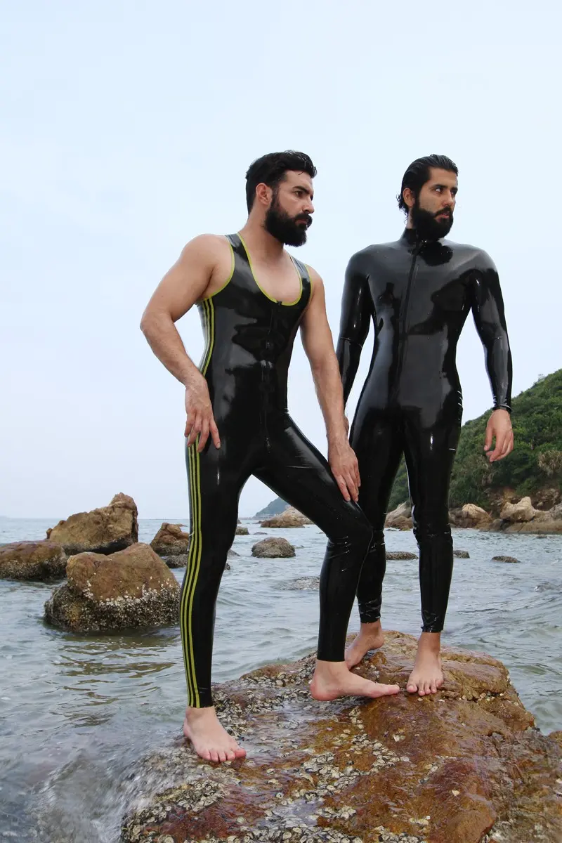 Latex Mens Standard Front Zipper Catsuit Latex Mens Standard Front Zipper Catsuit